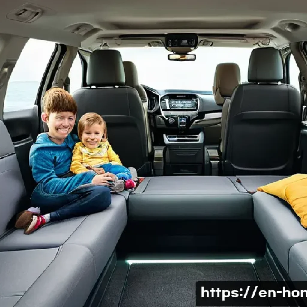 혼다 오디세이와 혼다 CR V의 선택 가이드 - **Prompt: The Ultimate Family Road Trip in a Honda Odyssey**
    "A vibrant, wide-angle shot inside ...